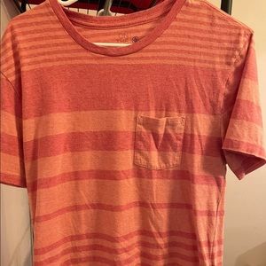 Men’s pink/salmon toned/ striped shirt